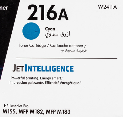 Картридж лазерный HP 216A W2411A голубой (850стр.) для HP MFP M182/ M183