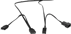 Вентилятор для корпуса Accord ACC-C14 ARGB 140х140x25 черный 3-pin 26дБ (ACC-C14 ARGB BLACK) brown box