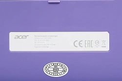 Клавиатура + мышь Acer OCC205 клав:фиолетовый мышь:фиолетовый USB беспроводная slim Multimedia (ZL.ACCEE.00D)