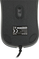 Мышь Defender Ultra Classic MB-280 черный оптическая 1600dpi USB 4but (52281)