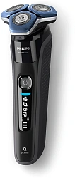 Бритва роторная Philips Series 7000 S7886/35 реж.эл.:3 питан.:аккум. черный/синий