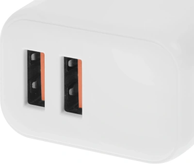 Сетевое зар./устр. BoraSCO 15W 3A 2xUSB универсальное белый (52580)