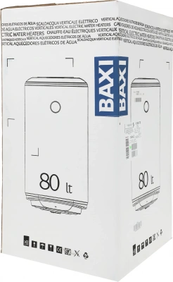 Водонагреватель Baxi V 580 TS 1.5кВт 80л через теплообменник настенный/белый