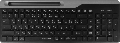 Клавиатура + мышь A4Tech Fstyler FB2535C клав:черный/серый мышь:черный/серый USB беспроводная Bluetooth/Радио slim (FB2535C SMOKY GREY)