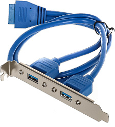 Адаптер USB Bracket 2xUSB3.0 Bulk