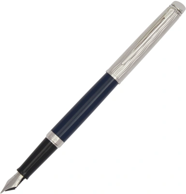 Ручка перьев. Waterman Hemisphere L`Essence du Bleu (CW2166467) LaqBlue CT F сталь нержавеющая подар.кор.