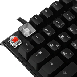 Клавиатура Steelseries Apex 7 Red Switch Ru механическая черный USB Multimedia for gamer LED (подставка для запястий) (64642)