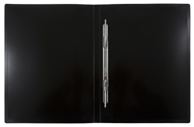 Папка метал.пруж.скоросш. Бюрократ DeLuxe DL07PMILK A4 пластик 0.7мм кор.27мм молочный