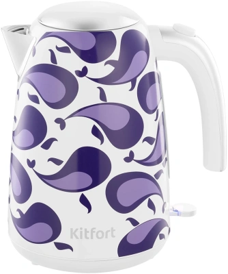 Тостер Kitfort КТ-6863 1080Вт белый/фиолетовый