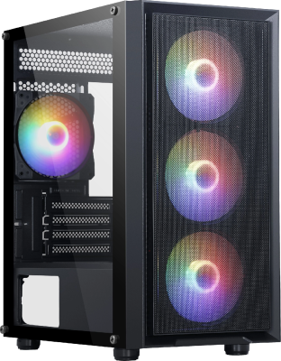 Корпус Accord M203 черный без БП mATX 2xUSB2.0 1xUSB3.0 audio bott PSU