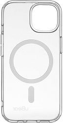Чехол (клип-кейс) uBear для Apple iPhone 15 Real Mag Case with MagSafe прозрачный (CS252TT61RL-I23M)