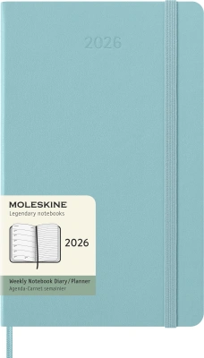 Еженедельник Moleskine CLASSIC WKNT Large 130х210мм 144стр. аквамарин