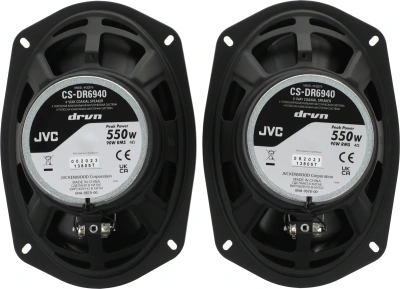 Колонки автомобильные JVC CS-DR6940 550Вт 89дБ 4Ом 15x23см (6x9дюйм) (ком.:2кол.) коаксиальные четырехполосные