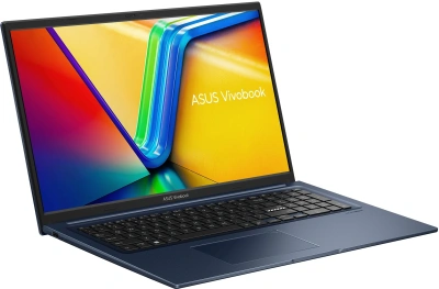 Ноутбук Asus Vivobook 17 X1704VA-AU661 U-series U300 8Gb SSD512Gb Intel UHD Graphics 17.3" IPS FHD (1920x1080) без ОС blue WiFi BT Cam (90NB10V2-M00SJ0)