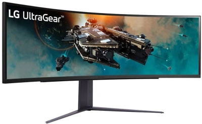 Монитор LG 49" UltraGear 49GR85DC-B черный VA LED 32:9 HDMI матовая HAS Piv 3000:1 450cd 178гр/178гр 5120x1440 240Hz FreeSync Premium Pro DP 2K USB 15.1кг