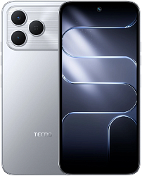 Смартфон Tecno Spark 50 128Gb 6Gb серый моноблок 3G 4G 2Sim 6.67" 720x1600 Android 16 50Mpix 802.11 a/b/g/n/ac/ax NFC GPS GSM900/1800 GSM1900 Protect FM microSD max2048Gb