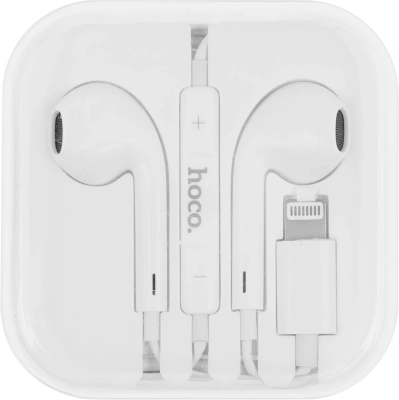 Гарнитура вкладыши Hoco L7 Plus 1.2м белый беспроводные bluetooth в ушной раковине