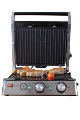 Электрогриль GFGril GF-165 2000Вт черный/серебристый