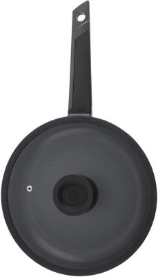 Сковорода Rondell Kontur RDA-1487 круглая 26см покрытие: Xylan Plus ручка несъемная (с крышкой) графитовый