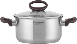 Кастрюля Rondell Tierno RDS-1591 2л. d=18см (с крышкой) стальной