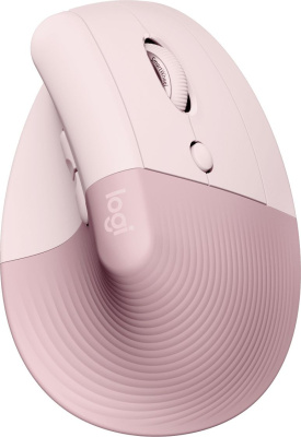 Мышь Logitech Lift розовый оптическая 4000dpi silent беспров. BT/Radio USB для ноутбука 5but (910-006478)