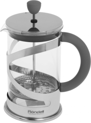 Френч-пресс Rondell Crystal Grey RDS-839 0.8л серый