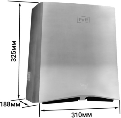 Сушилка для рук Puff 8835 2000Вт хром