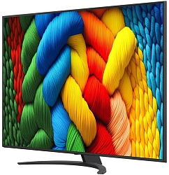 Телевизор LED LG 75" 75NANO81A6A.ARUG черный 4K Ultra HD 60Hz DVB-T DVB-T2 DVB-C DVB-S DVB-S2 USB WiFi Smart TV