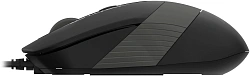 Мышь A4Tech Fstyler FM10ST серый/черный оптическая 1600dpi silent USB для ноутбука 3but (FM10ST GREY)