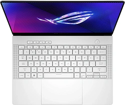Ноутбук Asus ROG Zephyrus G14 GA403UM-QS038 Ryzen 9 270 32Gb SSD1Tb NVIDIA GeForce RTX 5060 8Gb 14" OLED 3K (2880x1800) без ОС white WiFi BT Cam Bag (90NR0M82-M00200)