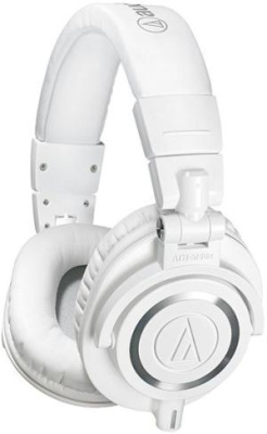 Наушники мониторные Audio-Technica ATH-M50X 1.2м белый проводные оголовье (15117335)