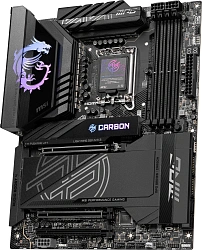 Материнская плата MSI MPG Z890 CARBON WIFI Soc-1851 Intel Z890 4xDDR5 ATX AC`97 8ch(7.1) 5Gigabit RAID+HDMI