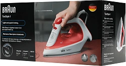 Утюг Braun SI1019RD 1900Вт красный/белый