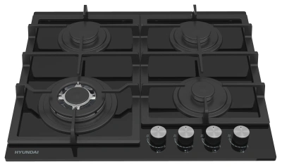 Газовая варочная поверхность Hyundai HHG 6436 BG черный