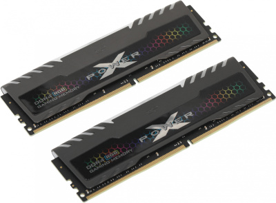 Память DDR4 2x16Gb 3600MHz Silicon Power SP032GXLZU360BDB Xpower Turbine RGB RTL Gaming PC4-28800 CL18 DIMM 260-pin 1.35В kit single rank с радиатором Ret