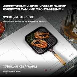 Индукционная варочная поверхность Hyundai HHI 6787 WG белый