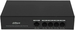 Коммутатор Dahua DH-PFS3005-4ET-36 (L2) 4x100Мбит/с 4PoE+ 36W неуправляемый