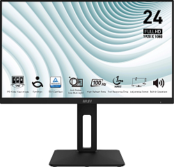 Монитор MSI 23.8" Pro MP242AP черный IPS LED 1ms 16:9 HDMI M/M HAS Piv 300cd 178гр/178гр 1920x1080 100Hz VGA DP FHD 3.3кг