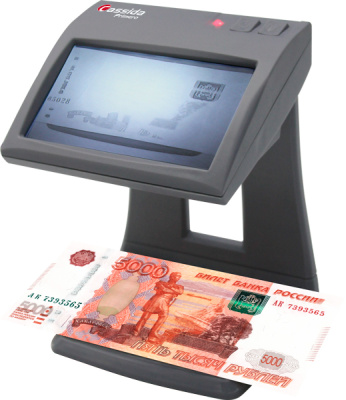 Детектор банкнот Cassida Primero Laser просмотровый рубли