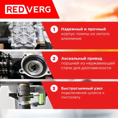 Минимойка RedVerg RD-HPW1200 1200Вт
