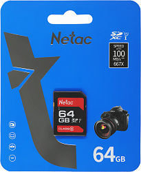 Флеш карта SDXC 64GB Netac NT02P600STN-064G-R P600 w/o adapter