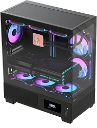 Корпус Formula Crystal E1 Floe черный без БП ATX 5x120mm 3x140mm 2xUSB3.0 1xUSB3.1 audio bott PSU