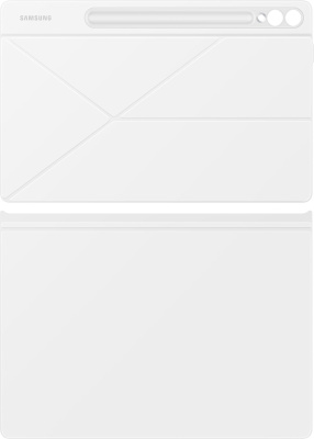 Чехол Samsung для Samsung Galaxy Tab S9+/S9 FE+/S10+ Smart Book Cover поликарбонат/полиуретан белый (EF-BX810PWEGRU)