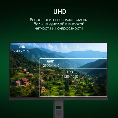 Монитор Digma Pro 27" Action M черный IPS Mini-LED LED 1ms 16:9 HDMI M/M матовая HAS 450cd 178гр/178гр 3840x2160 160Hz DP 4K USB 6кг