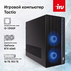 ПК IRU Game 510H6SEA MT i3 13100F (3.4) 16Gb SSD512Gb RTX3050 6Gb FreeDOS GbitEth 500W черный (RUS) (2074666)