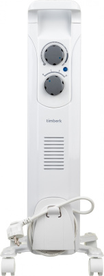 Радиатор масляный Timberk TOR 21.1005 BC 1000Вт белый