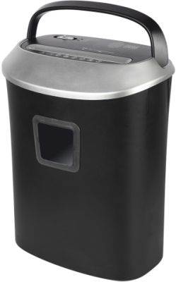 Шредер Cactus CS-SH-P6 черный/серый (секр.P-4) фрагменты 10лист. 21лтр. скрепки скобы пл.карты