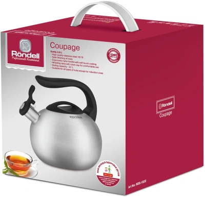 Чайник металлический Rondell Coupage RDS-1832 2.8л. стальной