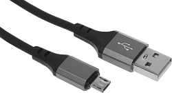 Кабель Hoco X86 Micro Spear X86 MICRO USB (m)-micro USB (m) 1м черный коробка