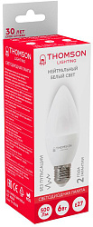 Лампа светодиодная Thomson TH-B2358 6Вт цок.:E27 свеча 220B св.свеч.бел.нейт. Candle (упак.:1шт)